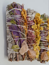 Load image into Gallery viewer, Smudge Stick - White Sage, Sunflower and Citrine