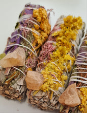 Load image into Gallery viewer, Smudge Stick - White Sage, Sunflower and Citrine