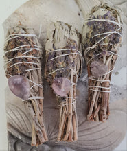 Load image into Gallery viewer, Smudge Stick - White Sage, Lavender and Amethyst