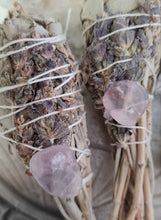 Load image into Gallery viewer, Smudge Stick - White Sage, Lavender and Amethyst