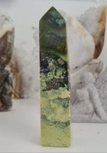 Load image into Gallery viewer, Serpentine with Pyrite Tower