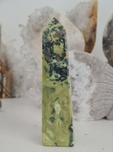 Load image into Gallery viewer, Serpentine with Pyrite Tower