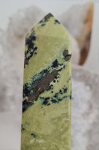 Load image into Gallery viewer, Serpentine with Pyrite Tower
