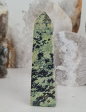 Load image into Gallery viewer, Serpentine with Pyrite Tower