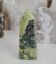 Load image into Gallery viewer, Serpentine with Pyrite Tower