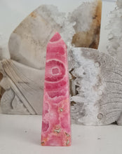 Load image into Gallery viewer, Rhodochrosite with Pyrite Tower