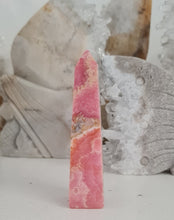 Load image into Gallery viewer, Rhodochrosite with Pyrite Tower
