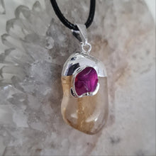 Load image into Gallery viewer, Citrine Tumbled Stone Necklace