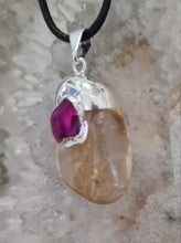 Load image into Gallery viewer, Citrine Tumbled Stone Necklace