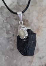 Load image into Gallery viewer, Black Tourmaline Tumbled Stone Necklace