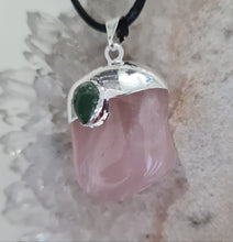 Load image into Gallery viewer, Rose Quartz Tumbled Stone Necklace