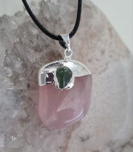 Load image into Gallery viewer, Rose Quartz Tumbled Stone Necklace