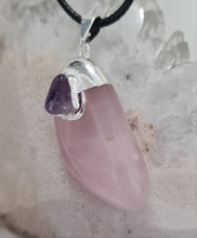 Load image into Gallery viewer, Rose Quartz Tumbled Stone Necklace