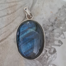 Load image into Gallery viewer, Labradorite Sterling Silver Pendant