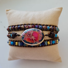 Load image into Gallery viewer, Intense Emperor Jasper Wrap Bracelet