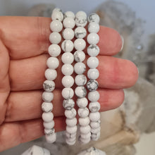 Load image into Gallery viewer, Howlite Bracelet - 6 mm