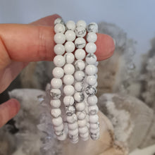 Load image into Gallery viewer, Howlite Bracelet - 6 mm