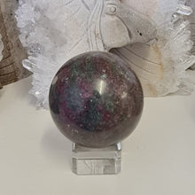 Load image into Gallery viewer, Ruby Kyanite Sphere