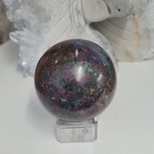 Load image into Gallery viewer, Ruby Kyanite Sphere