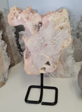 Load image into Gallery viewer, Pink Amethyst Slab on Stand