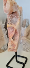 Load image into Gallery viewer, Pink Amethyst Slab on Stand