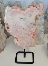 Load image into Gallery viewer, Pink Amethyst Slab on Stand