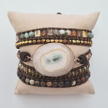 Load image into Gallery viewer, Moonlight Goddess Agate Wrap Bracelet