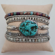 Load image into Gallery viewer, Healing Turquoise Protection Wrap Bracelet