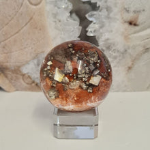 Load image into Gallery viewer, Pyrite in Garden Quartz