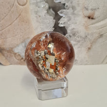 Load image into Gallery viewer, Pyrite in Garden Quartz