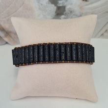 Load image into Gallery viewer, Men's Lava Stone Bracelet