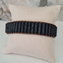 Load image into Gallery viewer, Men's Lava Stone Bracelet