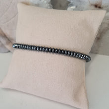 Load image into Gallery viewer, Men's Hematite Stone Bracelet
