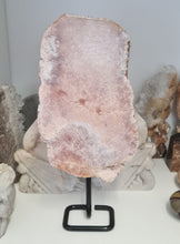 Load image into Gallery viewer, Pink Amethyst Slab on Stand