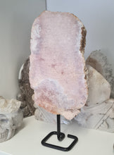 Load image into Gallery viewer, Pink Amethyst Slab on Stand