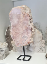 Load image into Gallery viewer, Pink Amethyst Slab on Stand