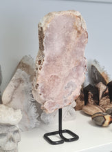 Load image into Gallery viewer, Pink Amethyst Slab on Stand