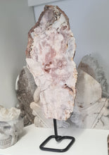 Load image into Gallery viewer, Pink Amethyst Slab on Stand
