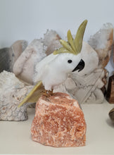 Load image into Gallery viewer, Gemstone Carved Cockatoo