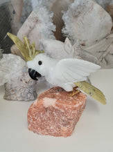 Load image into Gallery viewer, Gemstone Carved Cockatoo
