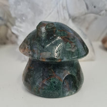 Load image into Gallery viewer, Moss Agate Mushroom House