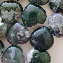 Load image into Gallery viewer, Moss Agate Hearts - Small