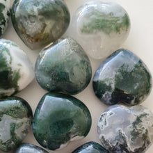 Load image into Gallery viewer, Moss Agate Hearts - Small