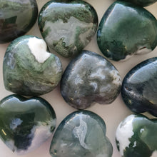 Load image into Gallery viewer, Moss Agate Hearts - Small