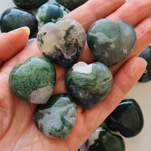Load image into Gallery viewer, Moss Agate Hearts - Small