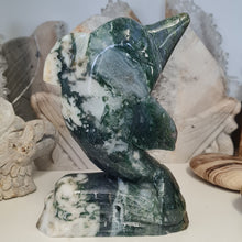 Load image into Gallery viewer, Moss Agate Dolphin