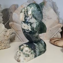 Load image into Gallery viewer, Moss Agate Dolphin