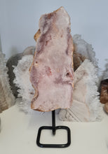 Load image into Gallery viewer, Pink Amethyst Slab on Stand