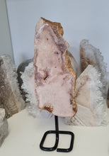 Load image into Gallery viewer, Pink Amethyst Slab on Stand