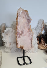Load image into Gallery viewer, Pink Amethyst Slab on Stand